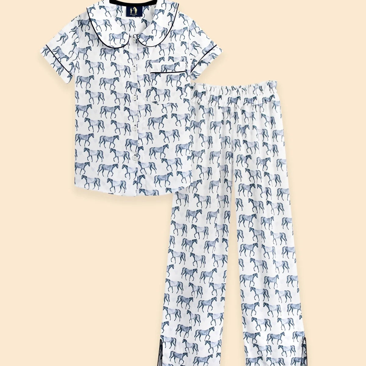 Ponyland PJ'S Set | Be Mine Blue | Equestrian Sleepwear Collection - Rönner - Equiluxe Tack