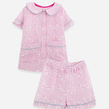 Ponyland Short Sleeve | Blossomare Print Feather Pink | Children's PJ'S - Rönner - Equiluxe Tack