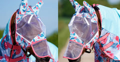 Ponyo Horsewear Flamingo Fly Mask - Ponyo Horsewear - Equiluxe Tack