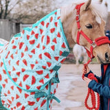 Ponyo Horsewear Juicy Watermelon Fleece Cooler - Ponyo Horsewear - Equiluxe Tack