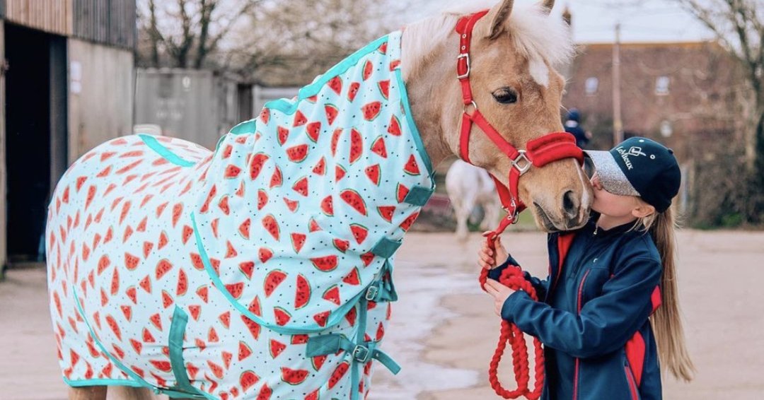 Ponyo Horsewear Juicy Watermelon Fleece Cooler - Ponyo Horsewear - Equiluxe Tack