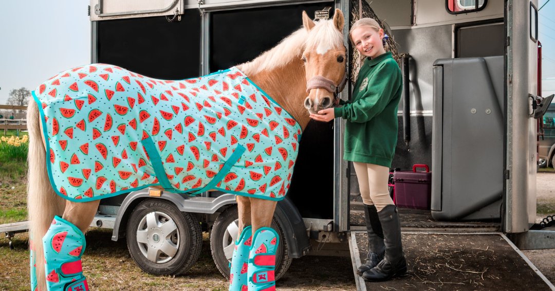 Ponyo Horsewear Juicy Watermelon Fleece Cooler - Ponyo Horsewear - Equiluxe Tack