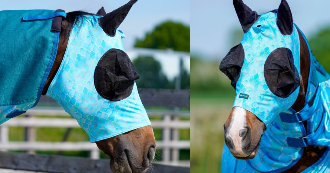 Ponyo Horsewear Oh My Mermaid Fly Mask - Ponyo Horsewear - Equiluxe Tack