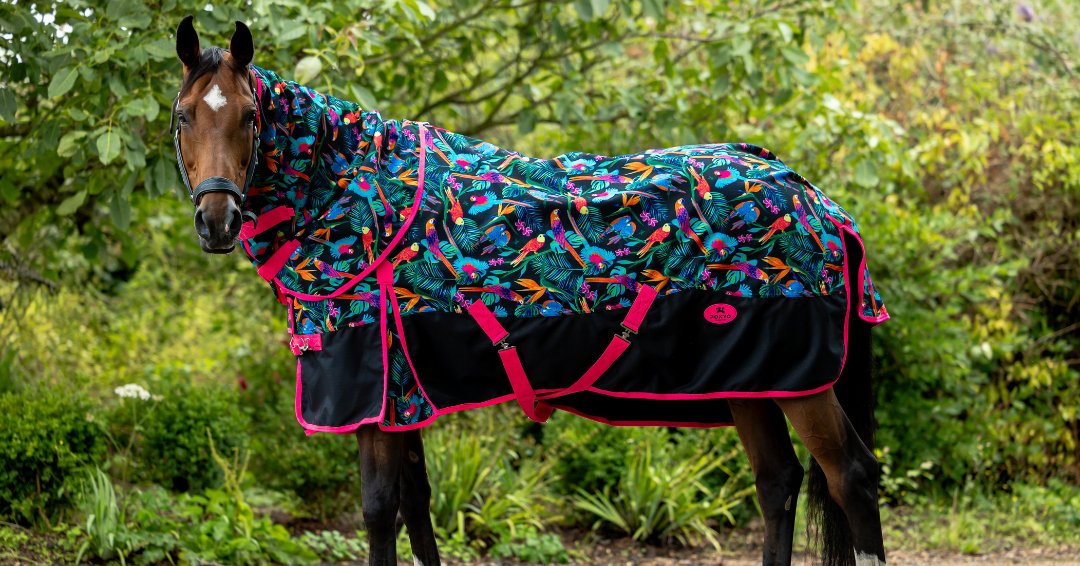 Ponyo Horsewear Pretty Polly Turnout Blanket - 50g, 100g, 250g, 400g - Ponyo Horsewear - Equiluxe Tack