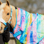 Ponyo Horsewear Rainbow Hearts No Fill Turnout Blanket - Ponyo Horsewear - Equiluxe Tack