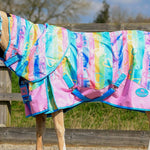 Ponyo Horsewear Rainbow Hearts No Fill Turnout Blanket - Ponyo Horsewear - Equiluxe Tack