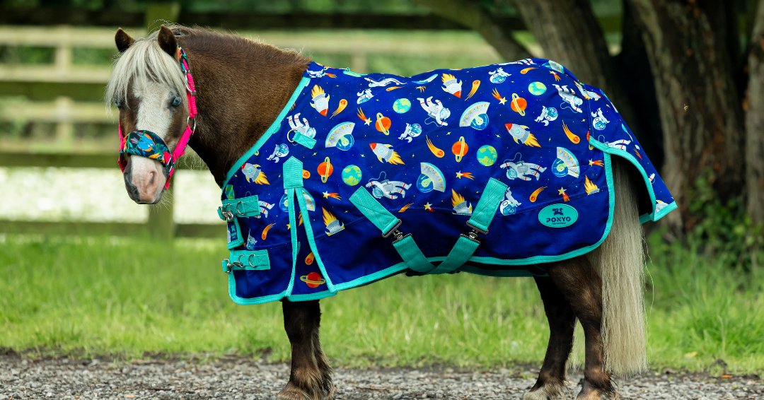 Ponyo Horsewear Space Adventurer Turnout Blanket - 50g, 100g, 250g, 400g - Ponyo Horsewear - Equiluxe Tack