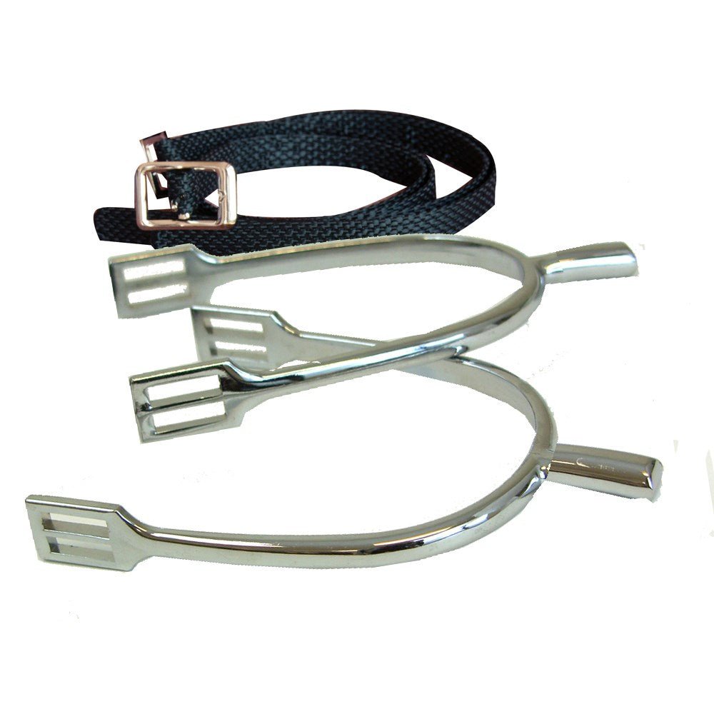 POW Never Rust Spurs with Strap - Mens 1/2" - Equiluxe Tack - Equiluxe Tack