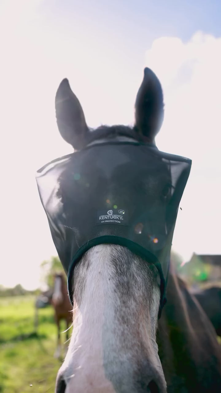 Kentucky Horsewear Classic Fly Mask with Ears & Nose Tassels