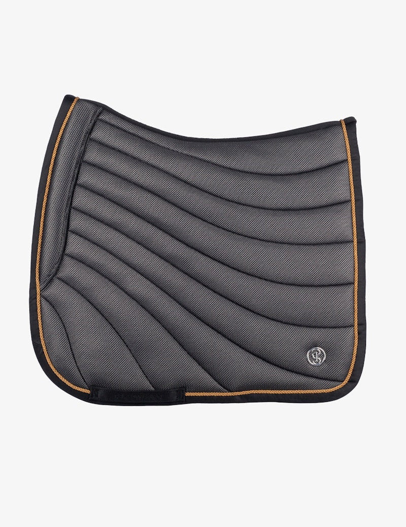PS of Sweden Airflow Mesh Dressage Saddle Pad - Black - PS of Sweden - Equiluxe Tack
