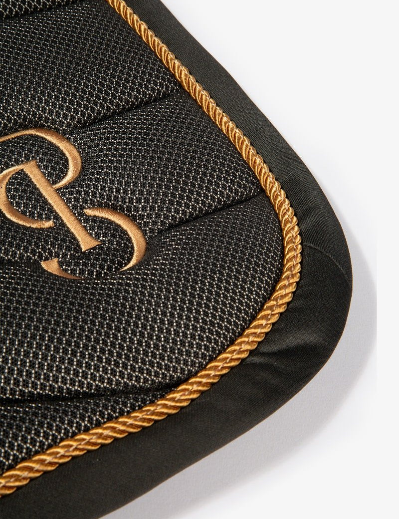 PS of Sweden Airflow Mesh Dressage Saddle Pad - Black - PS of Sweden - Equiluxe Tack