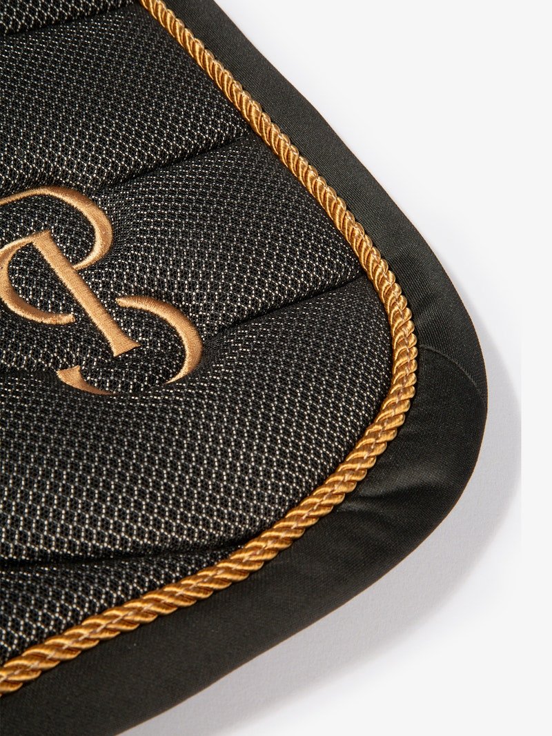 PS of Sweden Airflow Mesh Dressage Saddle Pad - Black - PS of Sweden - Equiluxe Tack