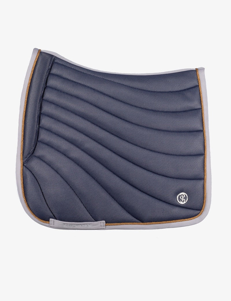 PS of Sweden Airflow Mesh Dressage Saddle Pad - Navy - PS of Sweden - Equiluxe Tack
