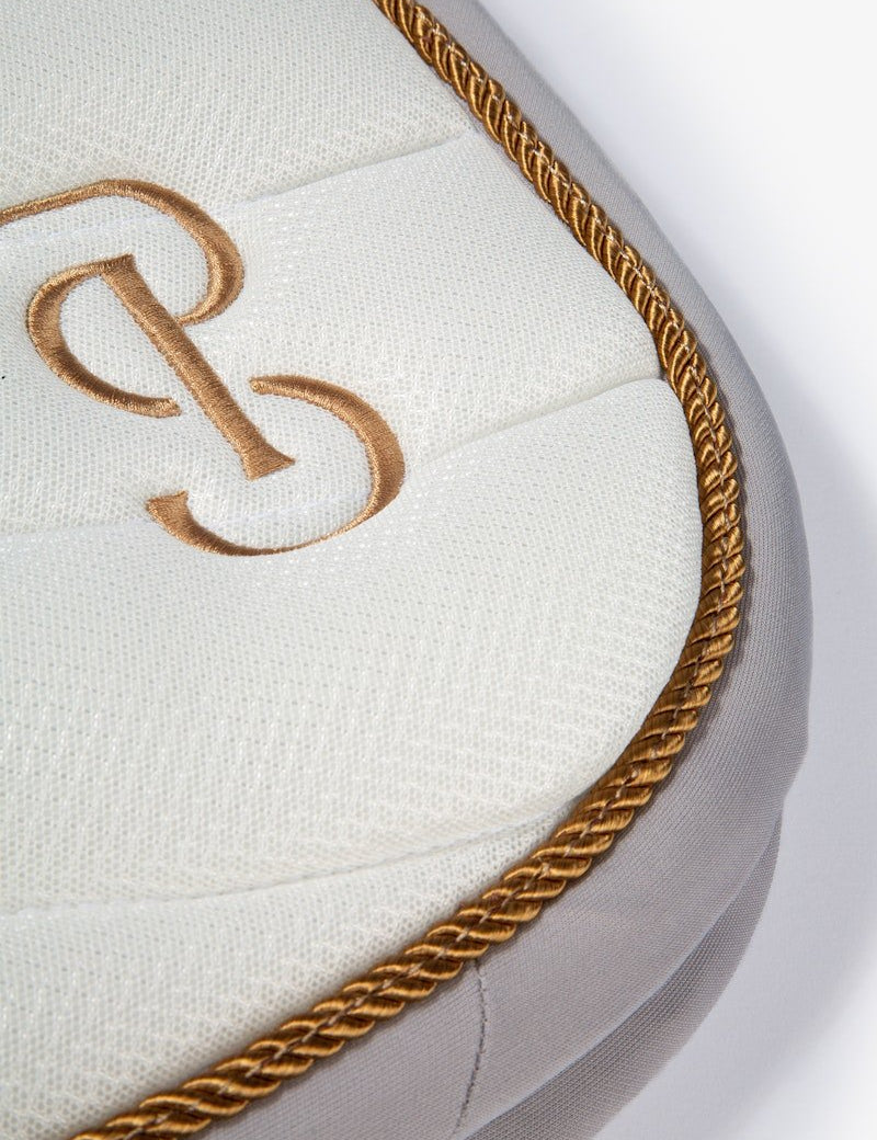 PS of Sweden Airflow Mesh Dressage Saddle Pad - White - PS of Sweden - Equiluxe Tack