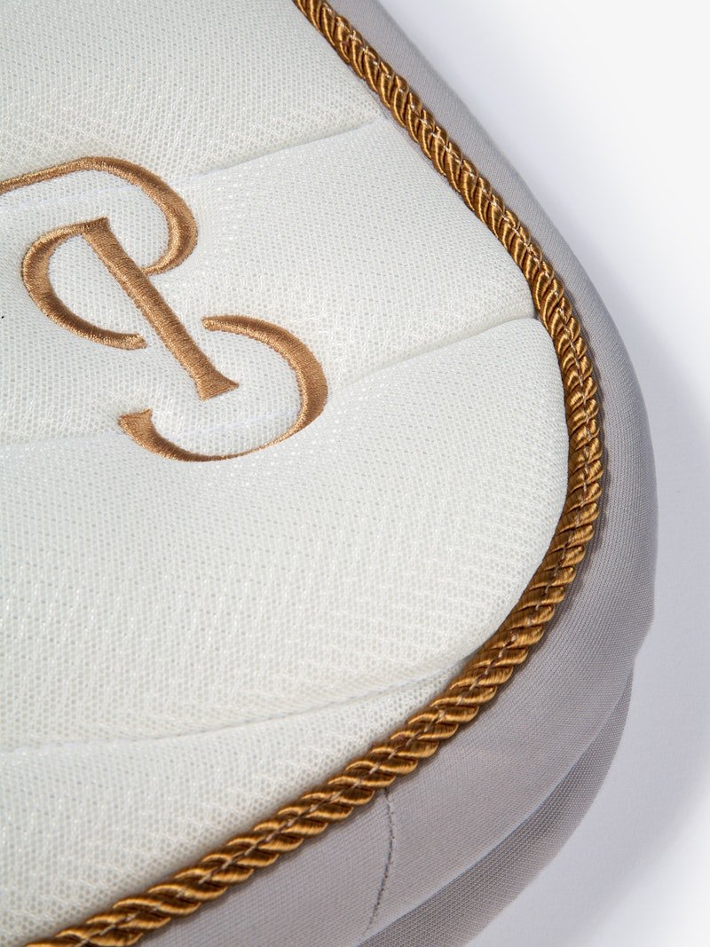 PS of Sweden Airflow Mesh Dressage Saddle Pad - White - PS of Sweden - Equiluxe Tack