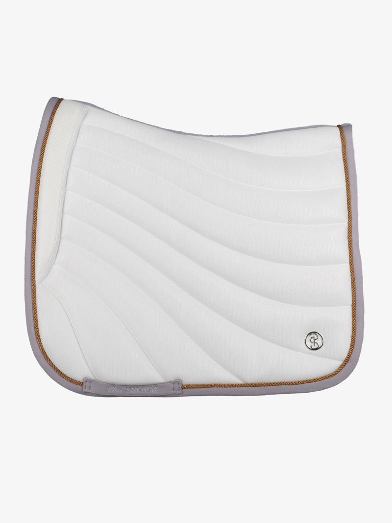 PS of Sweden Airflow Mesh Dressage Saddle Pad - White - PS of Sweden - Equiluxe Tack
