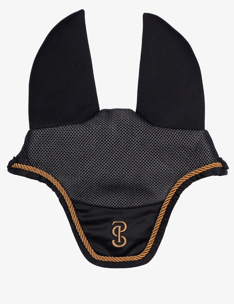 PS of Sweden Airflow Mesh Ear Bonnet - Black - PS of Sweden - Equiluxe Tack