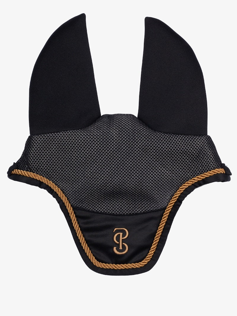 PS of Sweden Airflow Mesh Ear Bonnet - Black - PS of Sweden - Equiluxe Tack