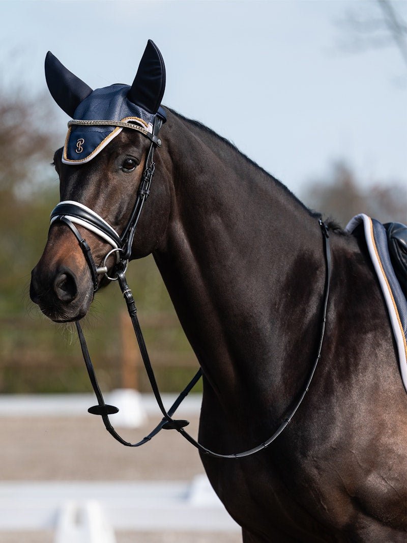 PS of Sweden Airflow Mesh Ear Bonnet - Navy - PS of Sweden - Equiluxe Tack
