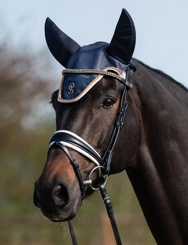 PS of Sweden Airflow Mesh Ear Bonnet - Navy - PS of Sweden - Equiluxe Tack