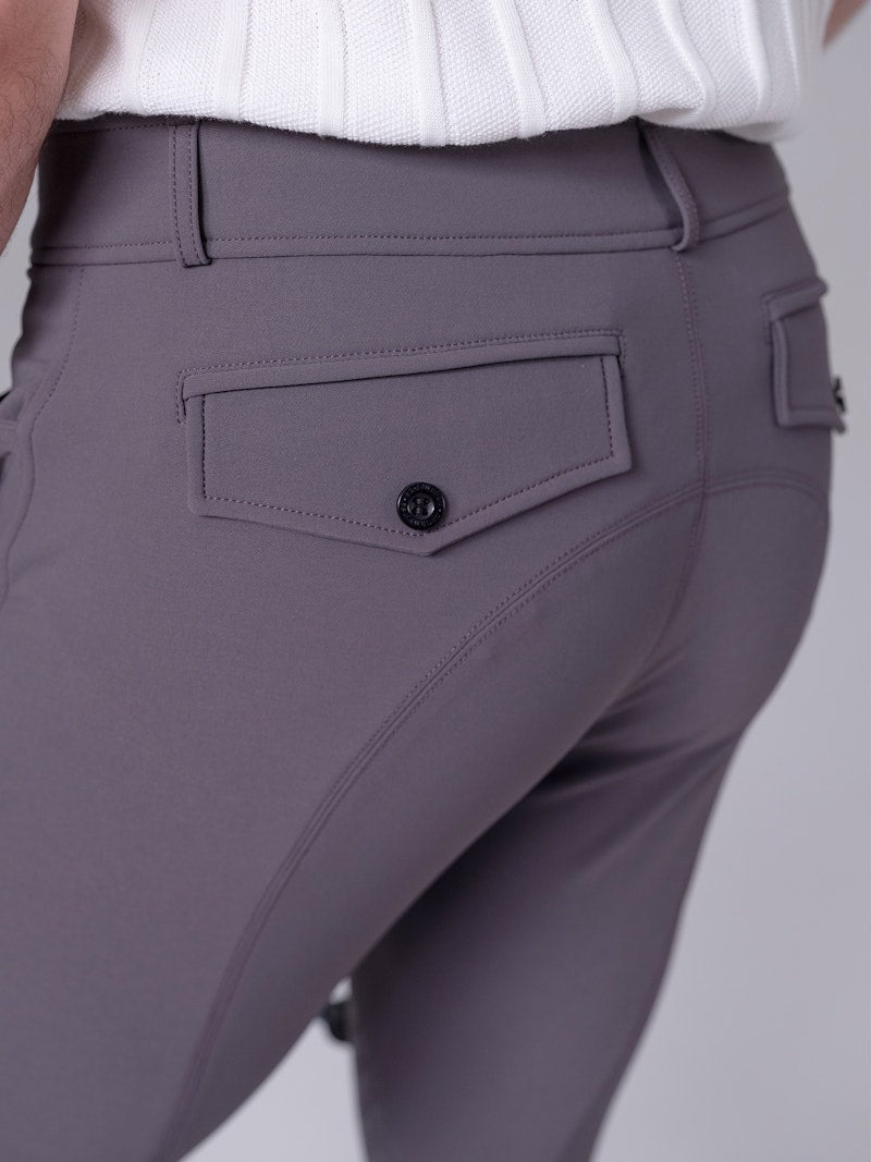PS of Sweden Capis Men's Knee Patch Breeches - Thunderstorm Grey - PS of Sweden - Equiluxe Tack