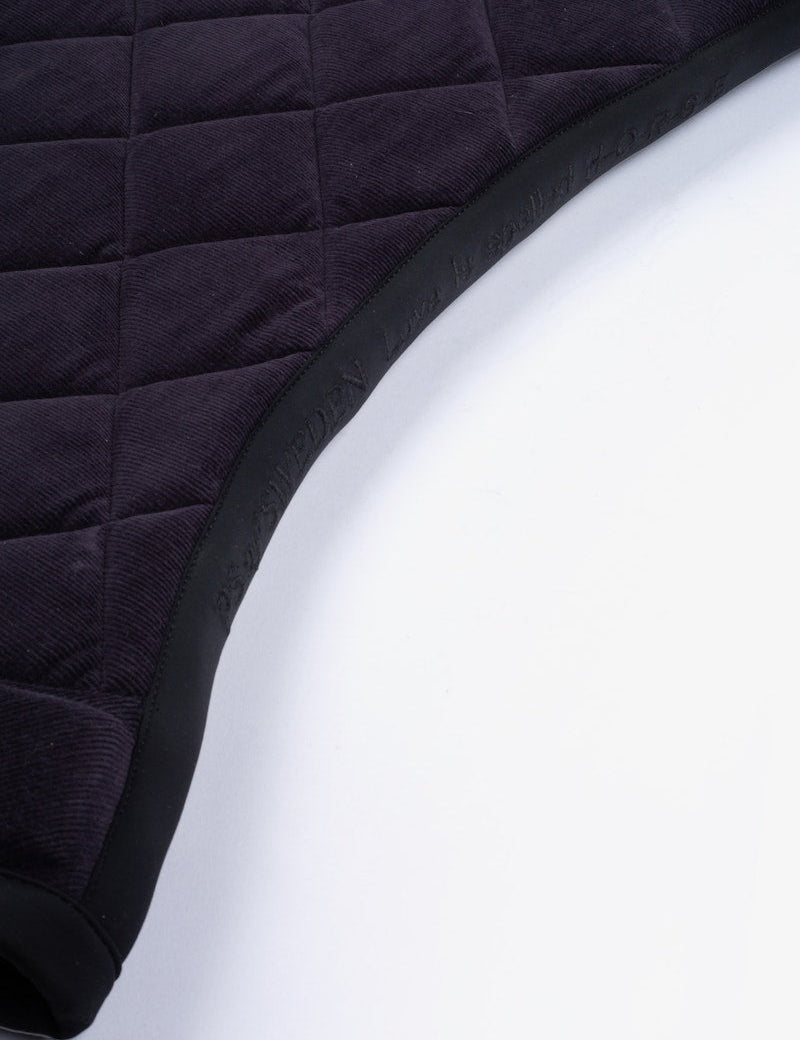 PS of Sweden Classic Corduroy Dressage Saddle Pad - Navy - PS of Sweden - Equiluxe Tack