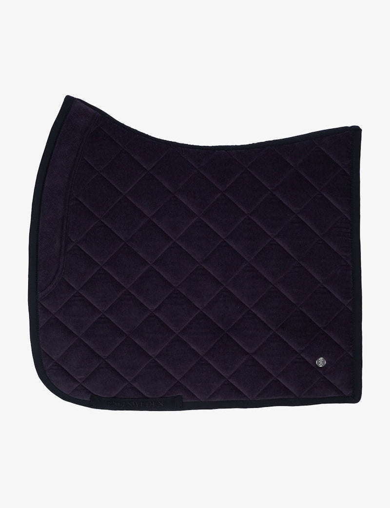 PS of Sweden Classic Corduroy Dressage Saddle Pad - Navy - PS of Sweden - Equiluxe Tack