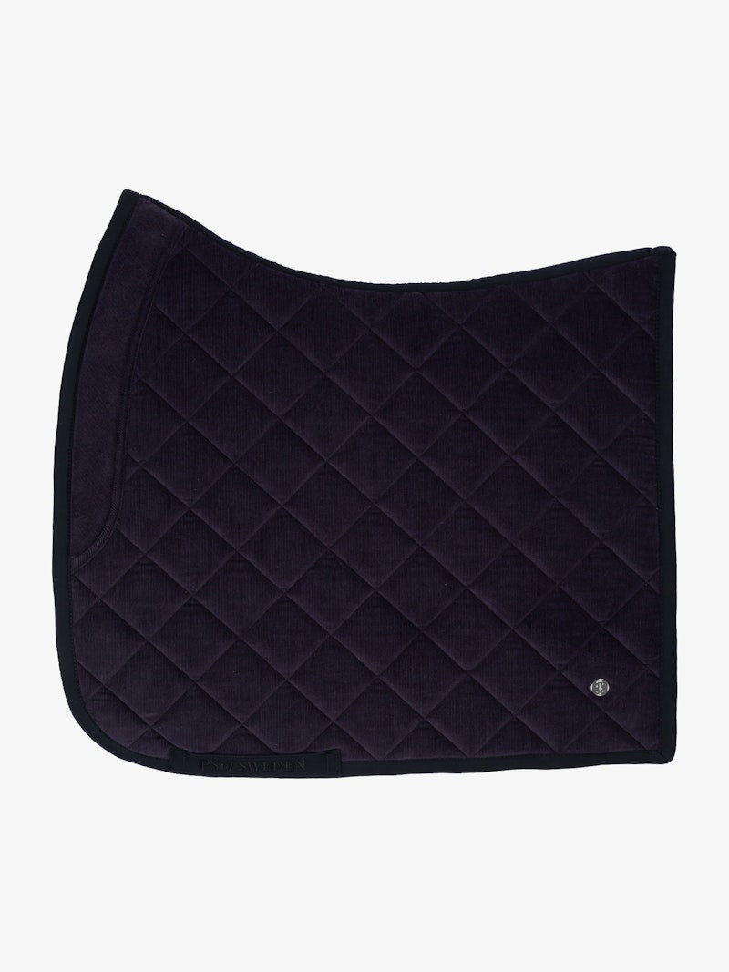 PS of Sweden Classic Corduroy Dressage Saddle Pad - Navy - PS of Sweden - Equiluxe Tack