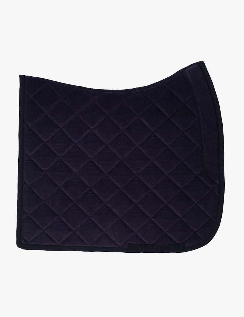 PS of Sweden Classic Corduroy Dressage Saddle Pad - Navy - PS of Sweden - Equiluxe Tack
