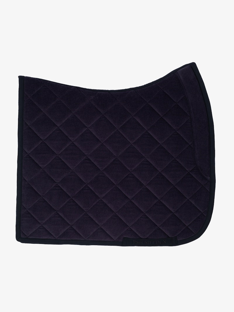 PS of Sweden Classic Corduroy Dressage Saddle Pad - Navy - PS of Sweden - Equiluxe Tack