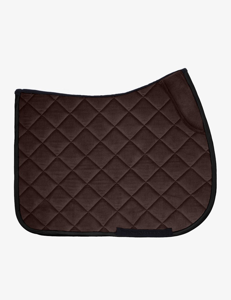 PS of Sweden Classic Corduroy Jump Saddle Pad - Coffee - PS of Sweden - Equiluxe Tack