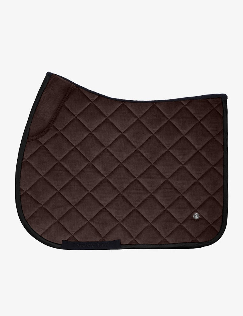 PS of Sweden Classic Corduroy Jump Saddle Pad - Coffee - PS of Sweden - Equiluxe Tack