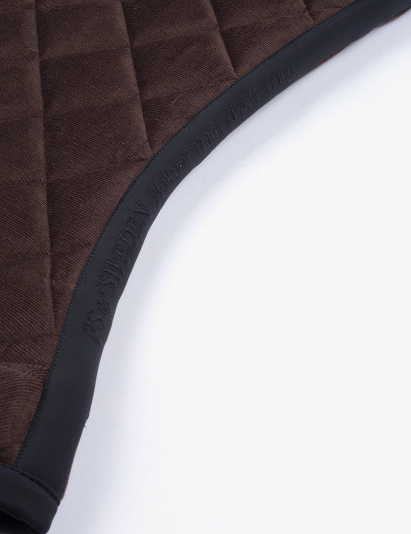 PS of Sweden Classic Corduroy Jump Saddle Pad - Coffee - PS of Sweden - Equiluxe Tack