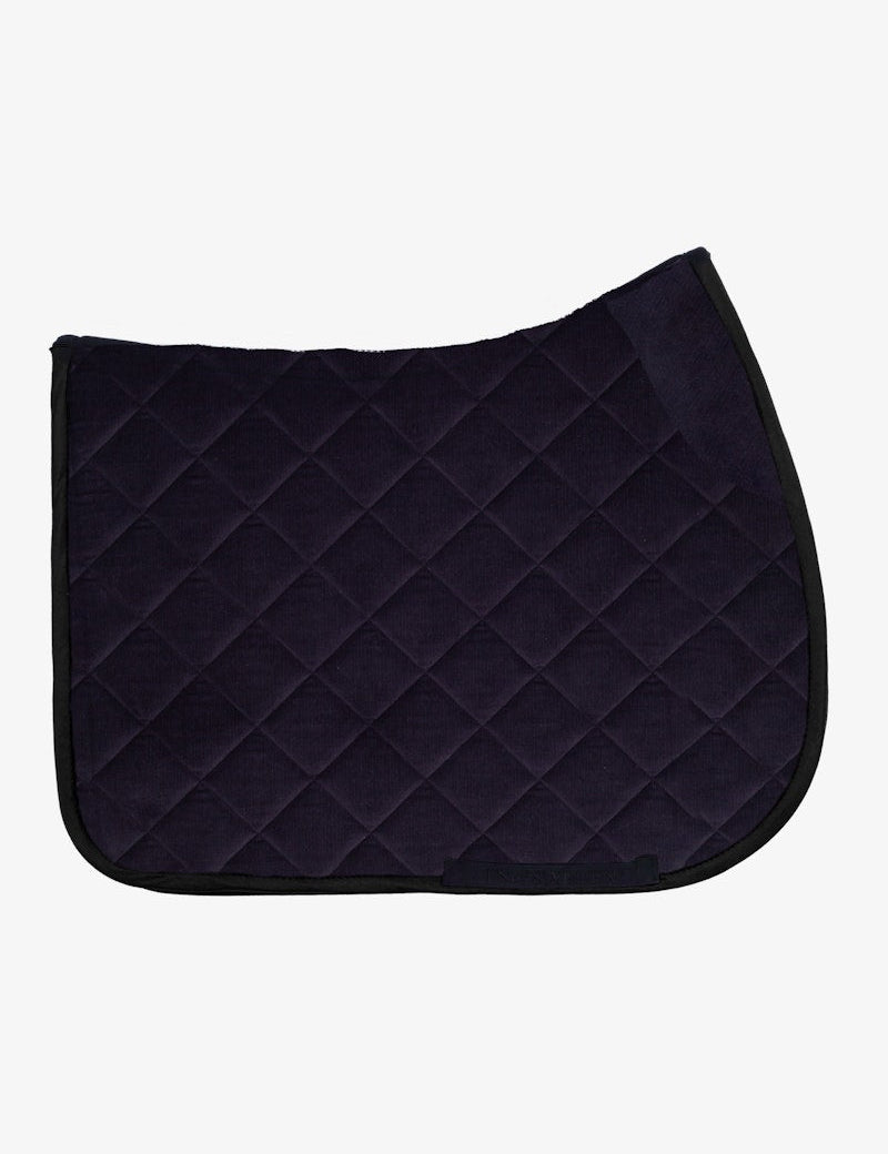 PS of Sweden Classic Corduroy Jump Saddle Pad - Navy - PS of Sweden - Equiluxe Tack
