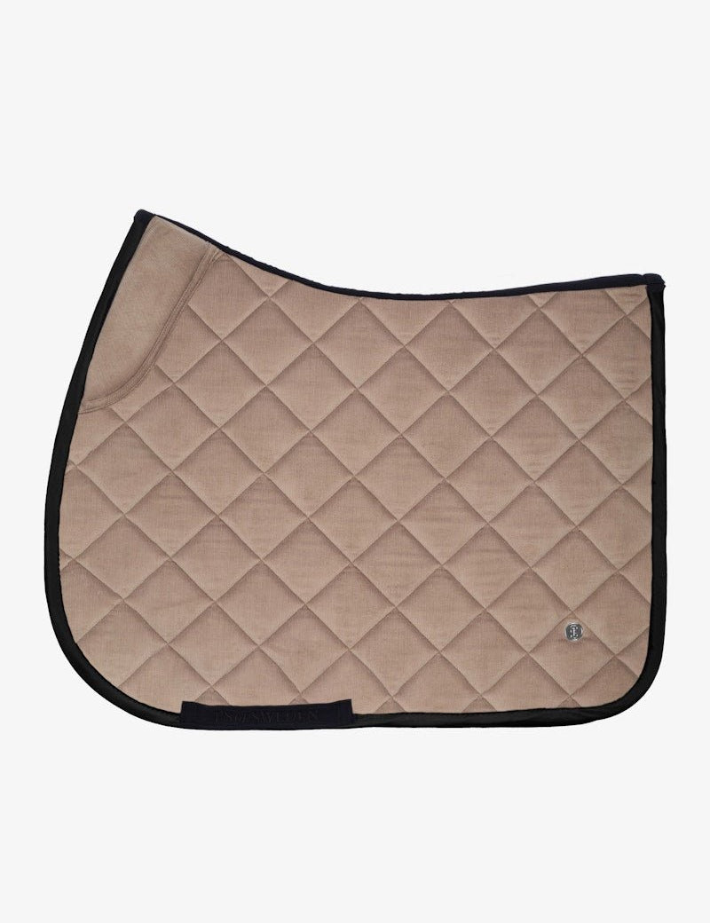 PS of Sweden Classic Corduroy Jump Saddle Pad - Sand - PS of Sweden - Equiluxe Tack