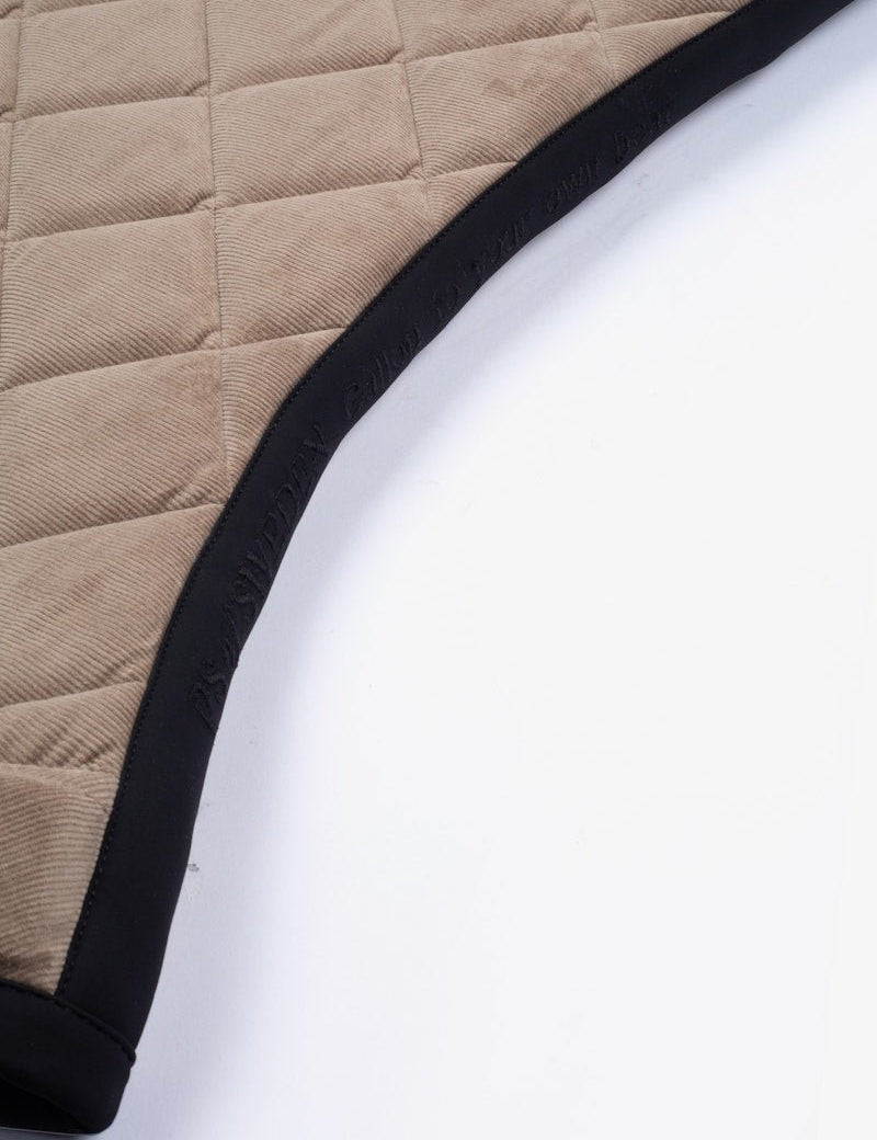 PS of Sweden Classic Corduroy Jump Saddle Pad - Sand - PS of Sweden - Equiluxe Tack