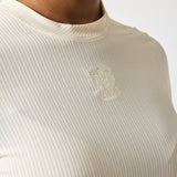 PS of Sweden Courtney Short Sleeve Striped Mesh Top - PS of Sweden - Equiluxe Tack