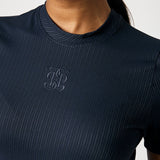 PS of Sweden Courtney Short Sleeve Striped Mesh Top - PS of Sweden - Equiluxe Tack