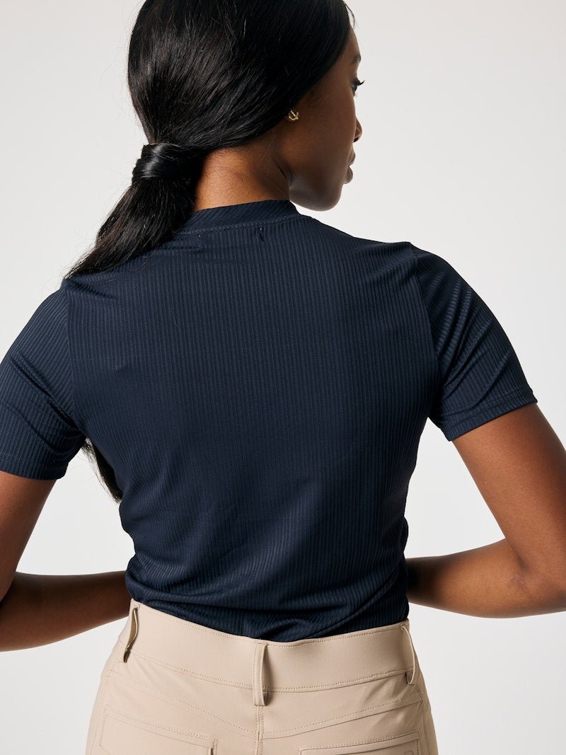 PS of Sweden Courtney Short Sleeve Striped Mesh Top - PS of Sweden - Equiluxe Tack