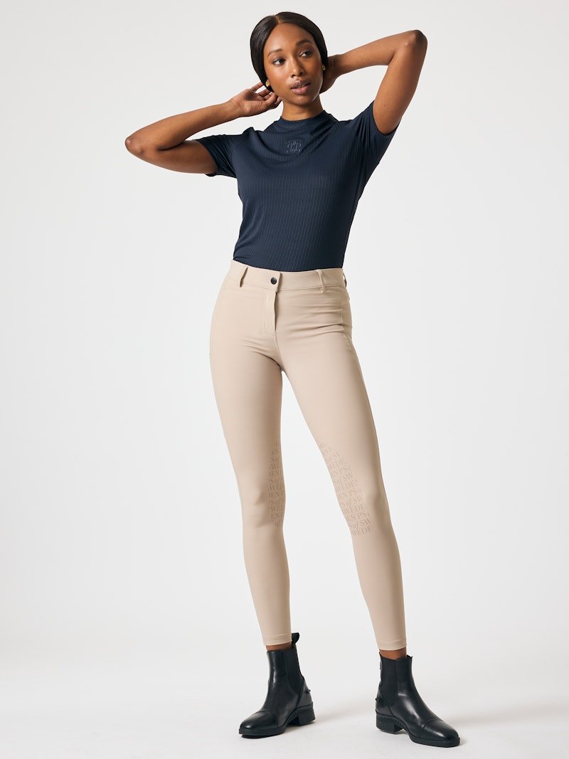 PS of Sweden Courtney Short Sleeve Striped Mesh Top - PS of Sweden - Equiluxe Tack