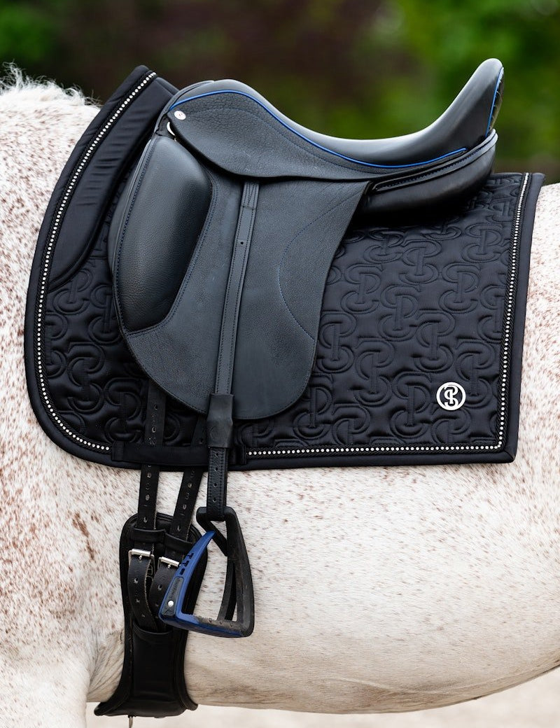 PS of Sweden Crystal Dressage Saddle Pad - Black - PS of Sweden - Equiluxe Tack
