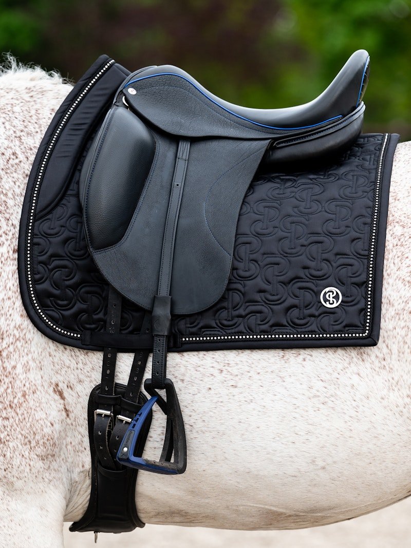 PS of Sweden Crystal Dressage Saddle Pad - Black - PS of Sweden - Equiluxe Tack