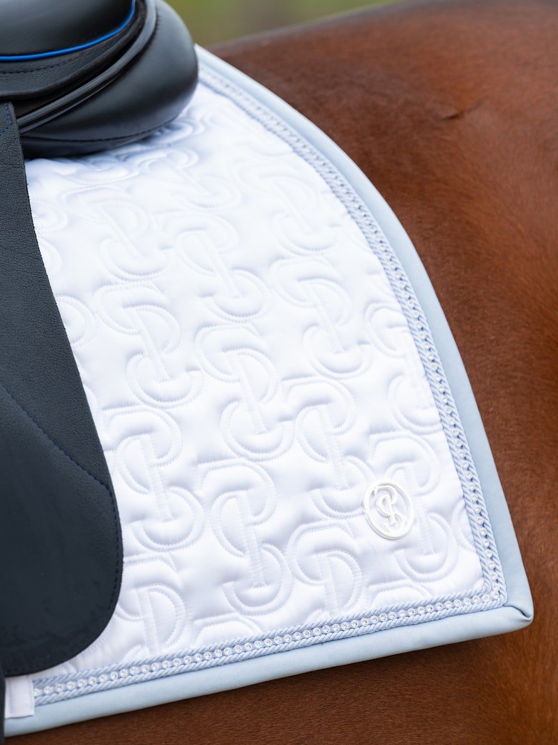 PS of Sweden Crystal Dressage Saddle Pad - White - PS of Sweden - Equiluxe Tack