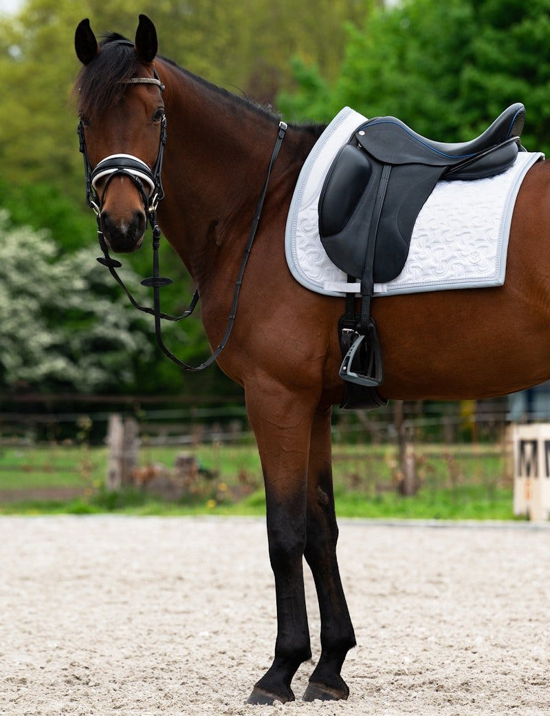 PS of Sweden Crystal Dressage Saddle Pad - White - PS of Sweden - Equiluxe Tack