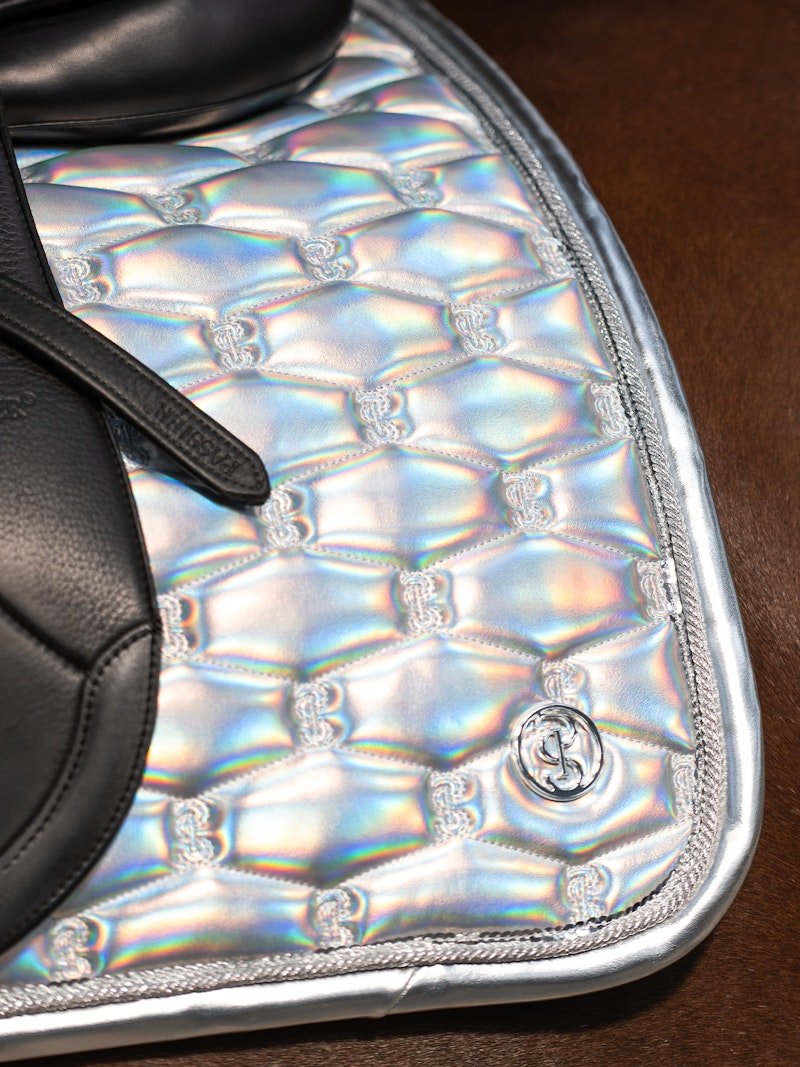 PS of Sweden Dazzling Metallic Saddle Pad Dressage - Dazzling Silver - PS of Sweden - Equiluxe Tack