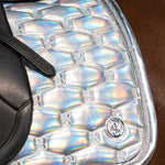 PS of Sweden Dazzling Metallic Saddle Pad Dressage - Dazzling Silver - PS of Sweden - Equiluxe Tack