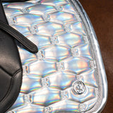 PS of Sweden Dazzling Metallic Saddle Pad Dressage - Dazzling Silver - PS of Sweden - Equiluxe Tack