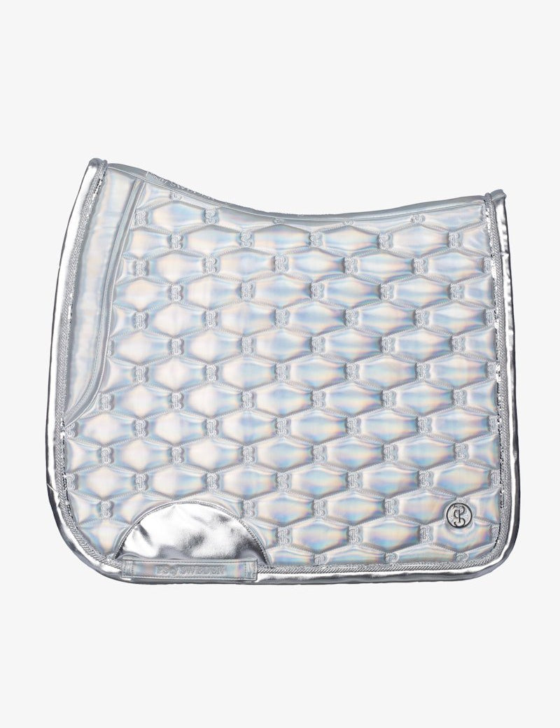 PS of Sweden Dazzling Metallic Saddle Pad Dressage - Dazzling Silver - PS of Sweden - Equiluxe Tack