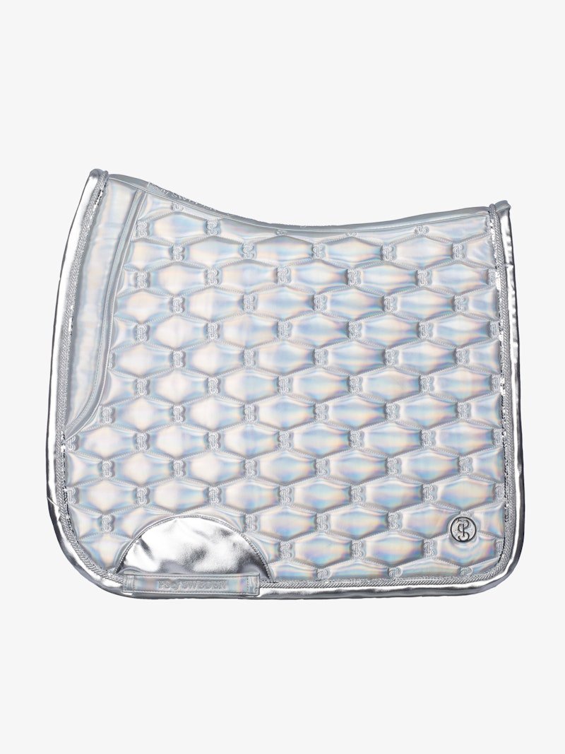PS of Sweden Dazzling Metallic Saddle Pad Dressage - Dazzling Silver - PS of Sweden - Equiluxe Tack