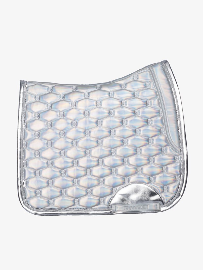 PS of Sweden Dazzling Metallic Saddle Pad Dressage - Dazzling Silver - PS of Sweden - Equiluxe Tack